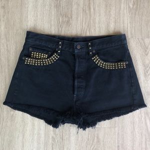 Custom Levi’s studded shorts!